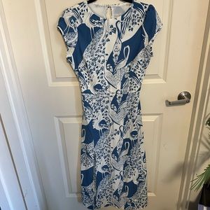 NLW open lower back knee length dress 👗